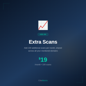 CiteMetrix Extra Scans Pack